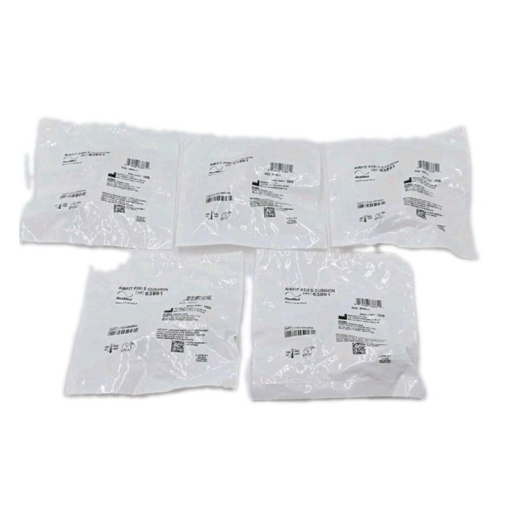 NEW 5 ResMed AirFit P30i Cushion Small Nasal Pillow Factory Sealed 5 Pack 63861